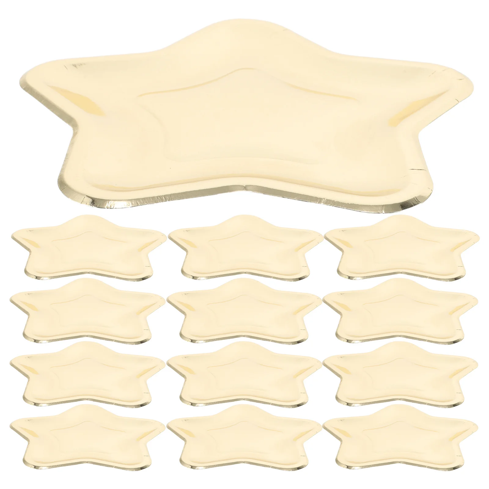 

20Pcs Star Party Plates Elegant Silver Star Dish Ideal for Birthday Celebration Graduation Baby Shower Decoration Tableware