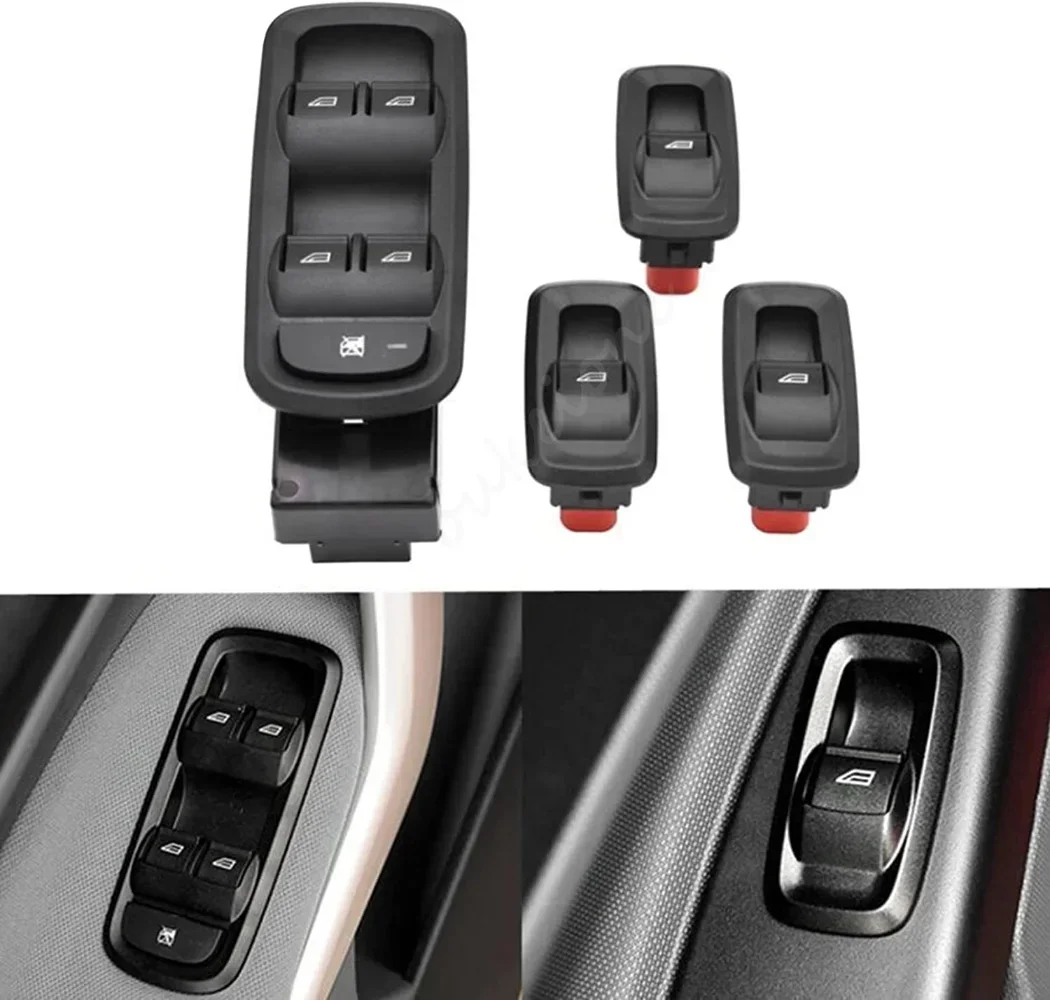 Elecric Window Switch for Ford Fiesta Ecosport 2012 2013 2014 2015 Master Passenger Glass Lifter Control Button Car Accessories