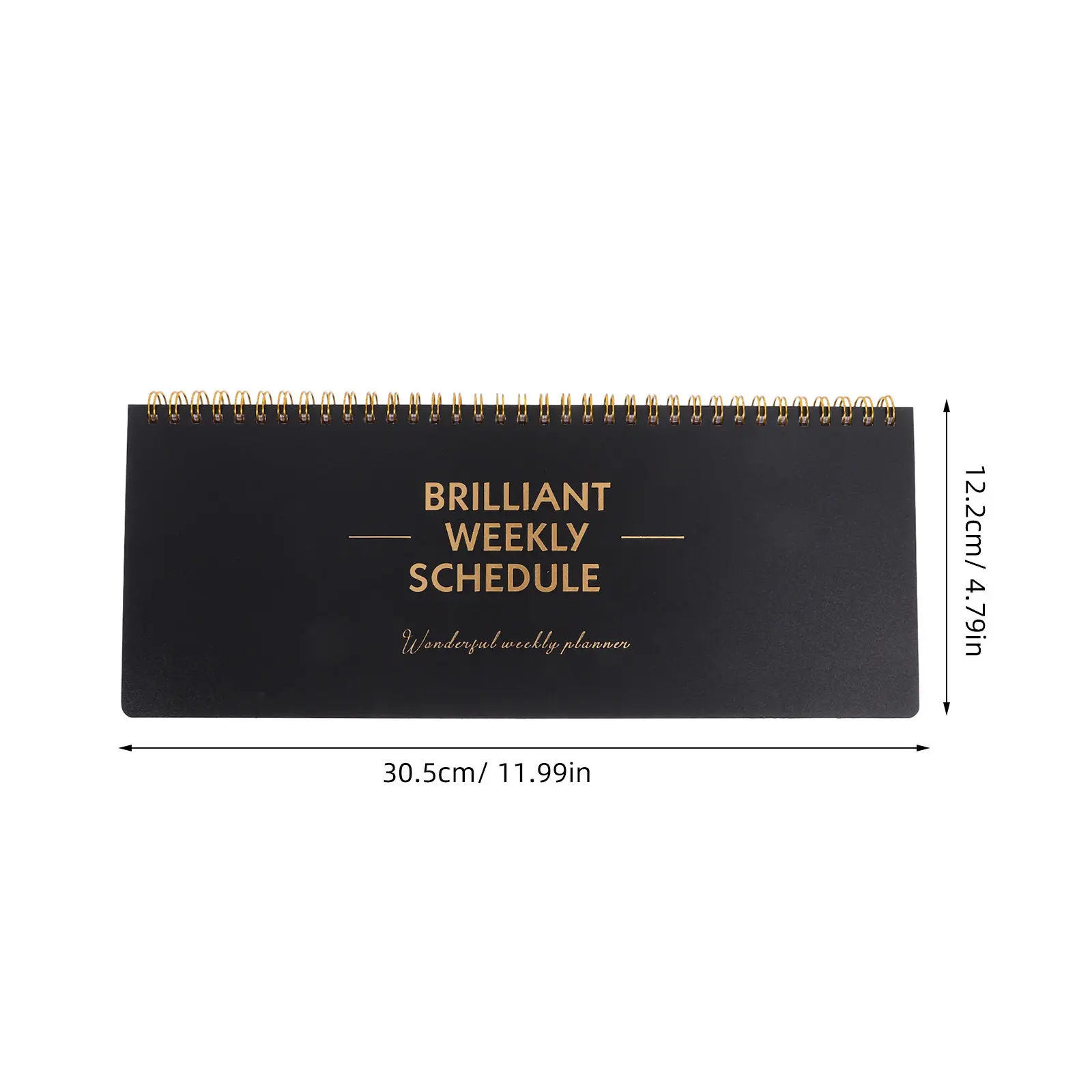 Weekly Planner Notepad Iron Frame Paper Notebook Portable Compact Schedule Organizer for Office Workers Teachers