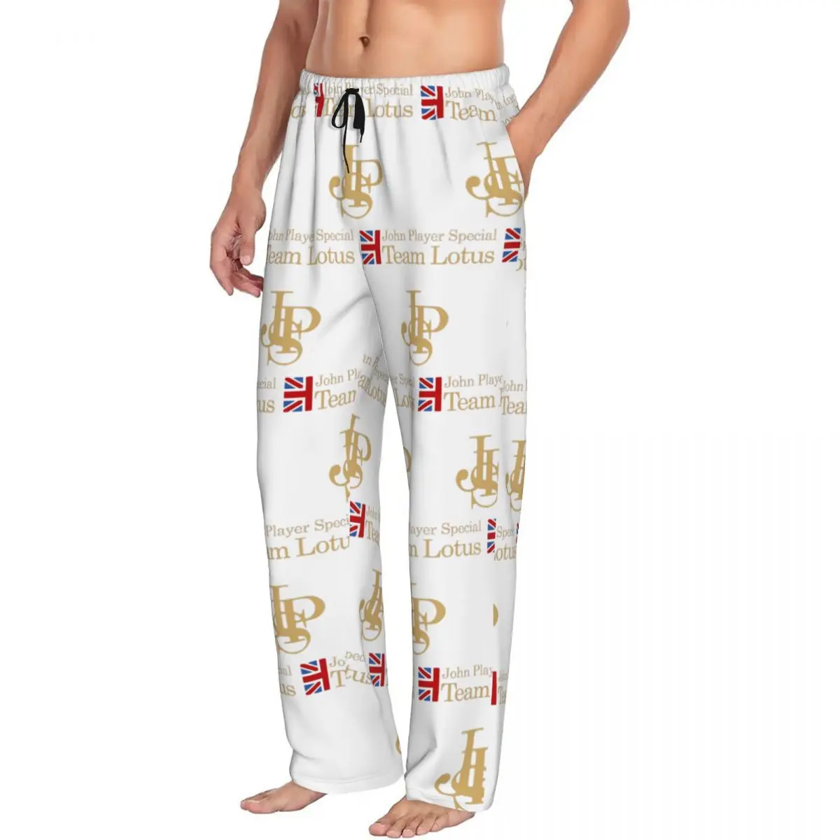 Custom JPS John Player Special Team Men Pajama Pants Lounge Sleep Sleepwear Bottoms with Pockets