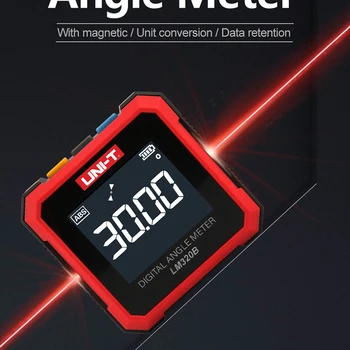 UNI-T Digital Angle Meter LM320A LM320B Protractor Magnetic Inclinometer Goniometer Electronic Angle Finder Measuring Tools