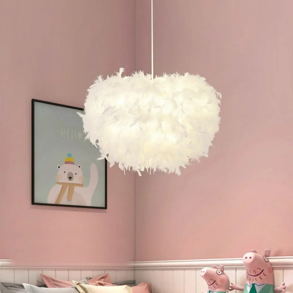 Moderne nordische Feder Pendel leuchten Hanglamp LED Pendel leuchte Glanz Vintage Loft Dekor Esszimmer Küche Home Leuchten