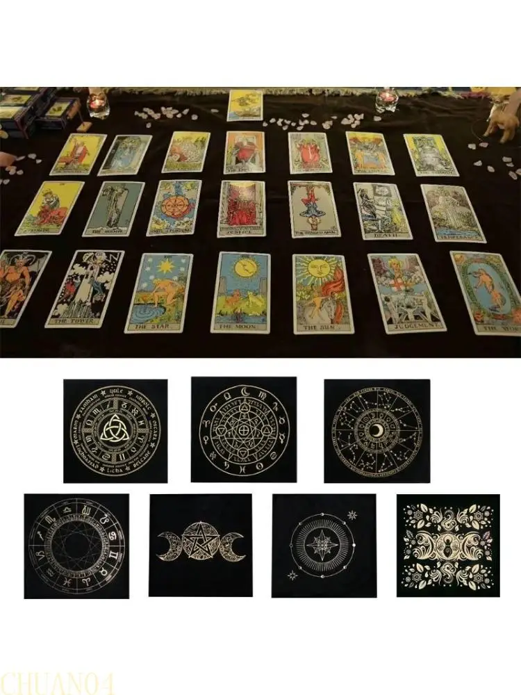 

A1A2 Divination Altar Tarot Patch Table Covers Magician Daily Board Game Pad