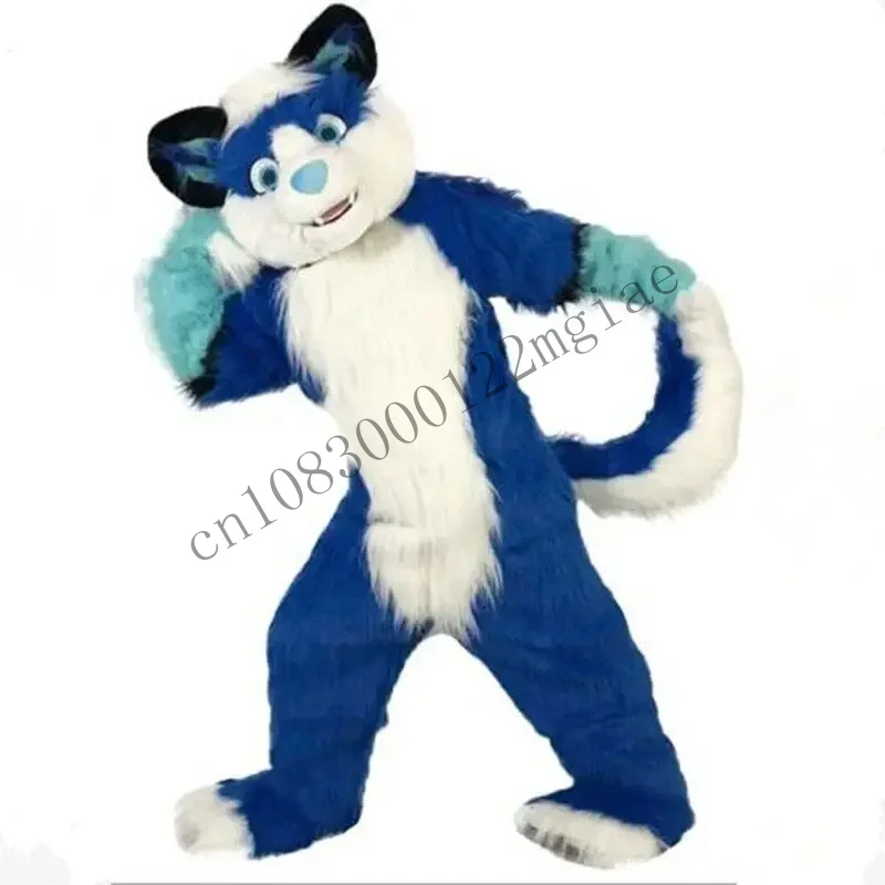 

Long Fur Fox Adult Plays Costume Dog Husky Mascot CMM221