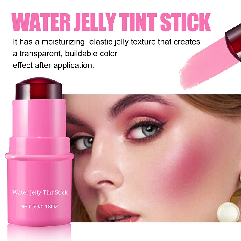 EELHOE Water Jelly Tint Stick Blush Lip Gloss Stick Whitening Natural Long Lasting Lip Matte Moisturizing Lip Gloss Makeup 2024