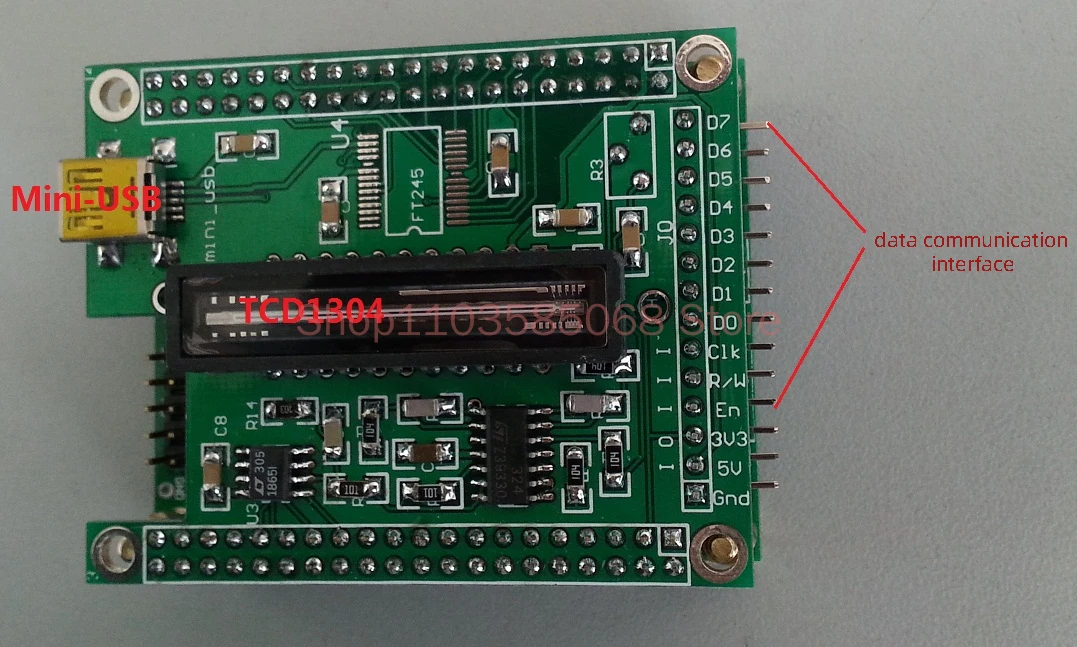 High Resolution Linear Array CCD, Parallel Communication Interface, DIO Direct Control (STM32 Control Source Code Included)