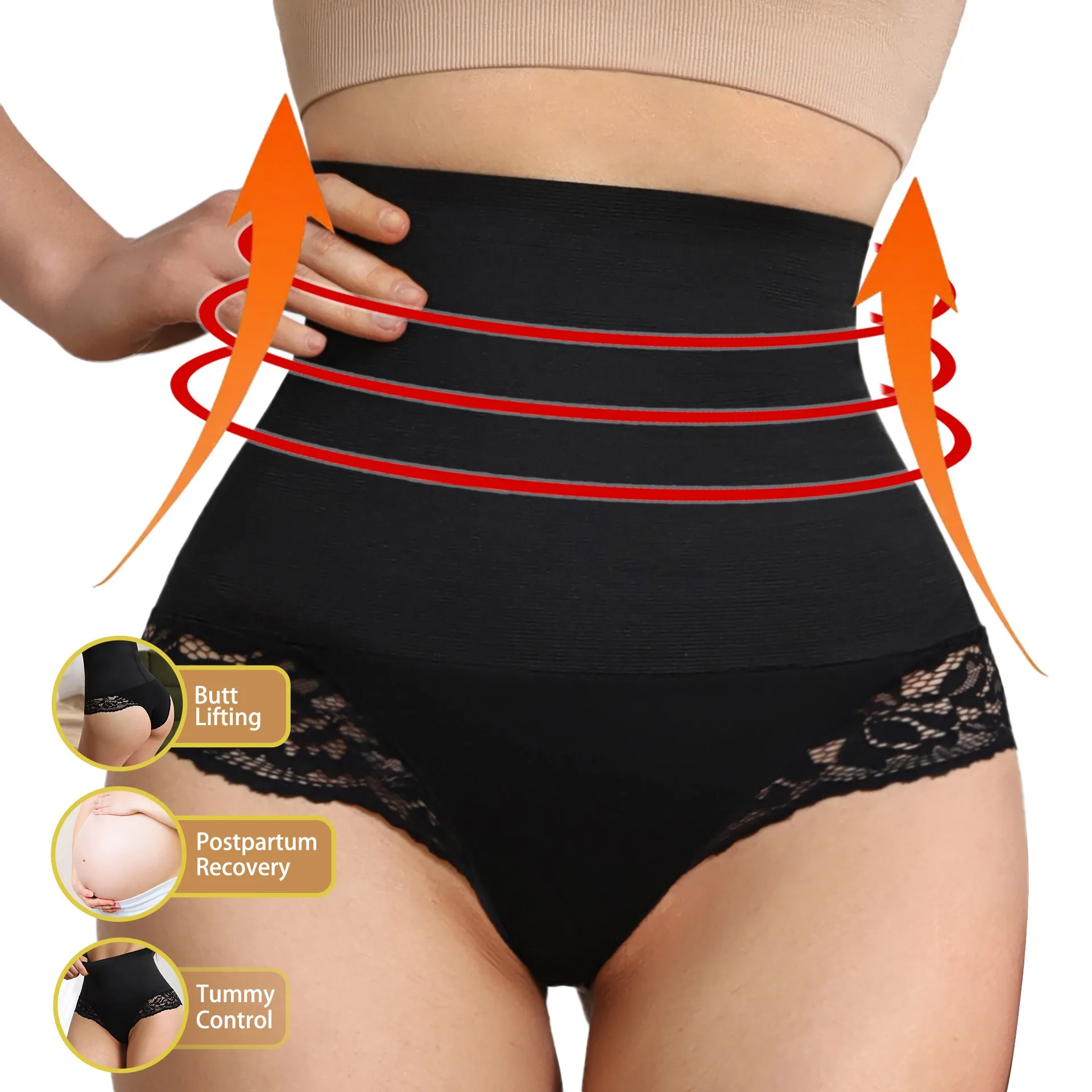 

Women High Waist Trainer Body Shaper Panties Tummy Belly Control Body Slimming Control Shapewear Girdle Female Underwear