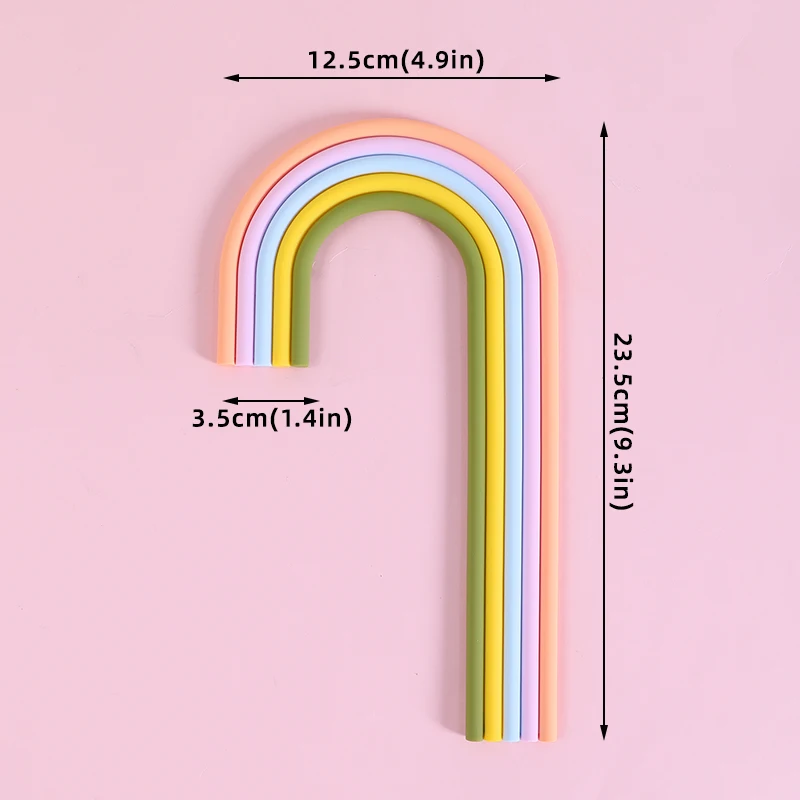 Regenbogen-Kuchenaufsatz, buntes Regenbogen-Thema, Kuchendekorationszubehör für Jungen oder Mädchen, Geburtstagsfeier und Hochzeit, Babyparty-Dekoration – Detail 24