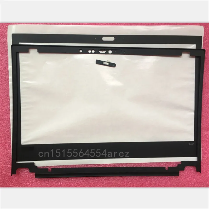 Original para Lenovo Thinkpad T480 Lcd Moldura Quadro Mais Adesivo Câmera Obturador Capa Case Nenhum Buraco ir 01yr487 Novo