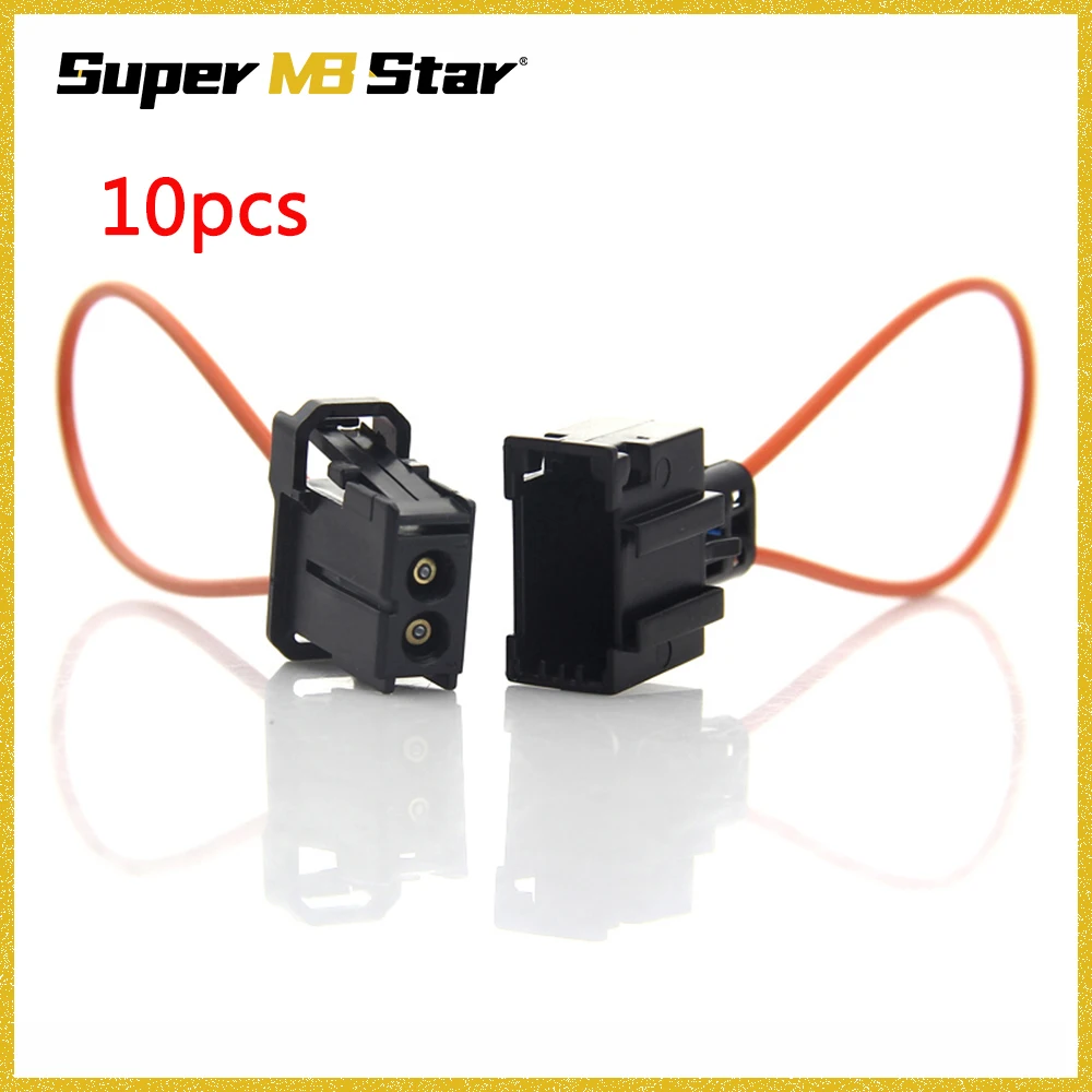 

10pcs Female Male MOST Fiber Optic Loop Bypass Female Connector Auto Diagnostic Cable For Audi BMW Porsche Benz Car Repair