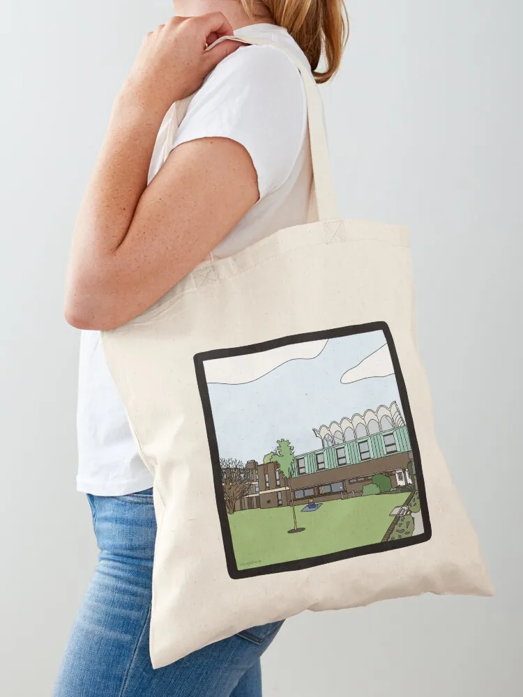 Fitzwilliam College - Strugletown || Cambridge struggles Tote Bag Canvas shoulder bag reusable shopping bag Lady