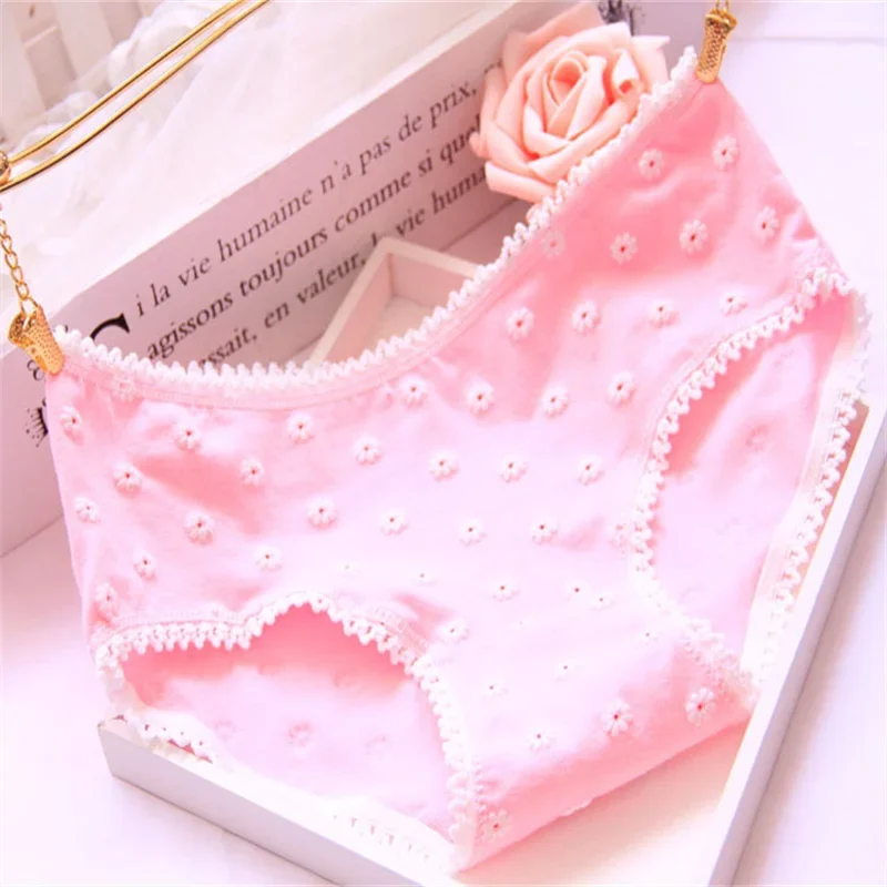 Hot Sell 1pc/Lot Women\'s Briefs Sexy Girl Panties Wholesale Ladies Cotton Underwear Girl Comfortable Breathable Solid A005