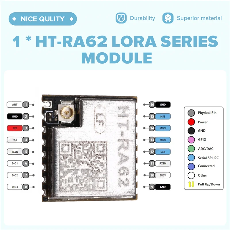 ABMF-HT-RA62 Module 433-510Mhz Lora Module SX1262 Secondary Development Supports Lorawan Protocol