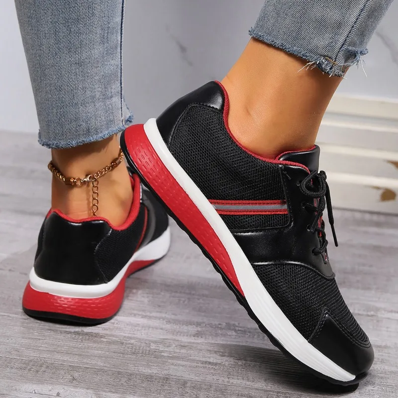 Women's Thick-soled Sneakers 2025autumn Trend Thick-soled Sneakers Fashionable Comfortable Breathable Casual Shoes Women's Shoes