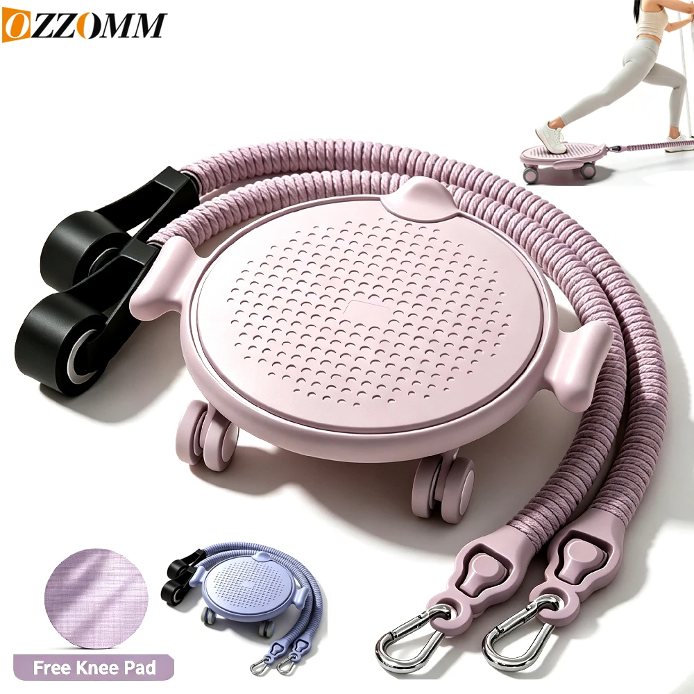 Ab Roller Wheel - OZZOMM 1Set 4-Wheel Ab Roller with