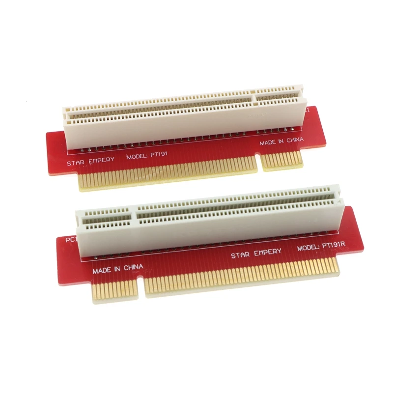 PCI Male to Female Riser Extension Card Adapter 90 Degree Angled Type 32bit Straight Line Pipe Cards For 1U IPC Chassis