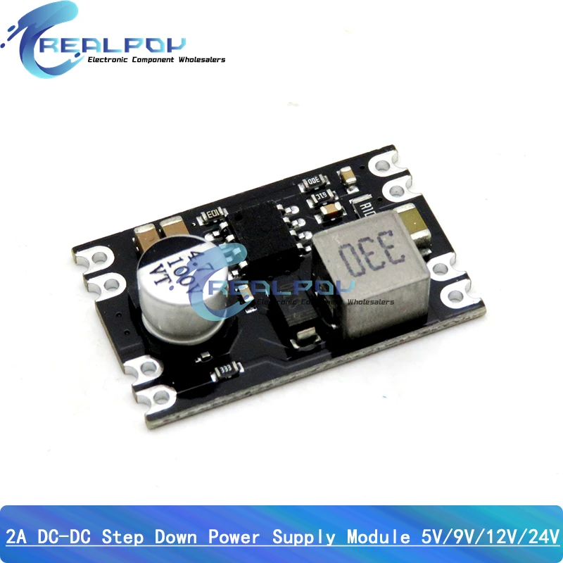 DC-DC Step Down Power Supply Module DC 7-100V to DC 5V 9V 12V 24V 2A Voltage Adjustable Buck Converter Module Voltage Regulators