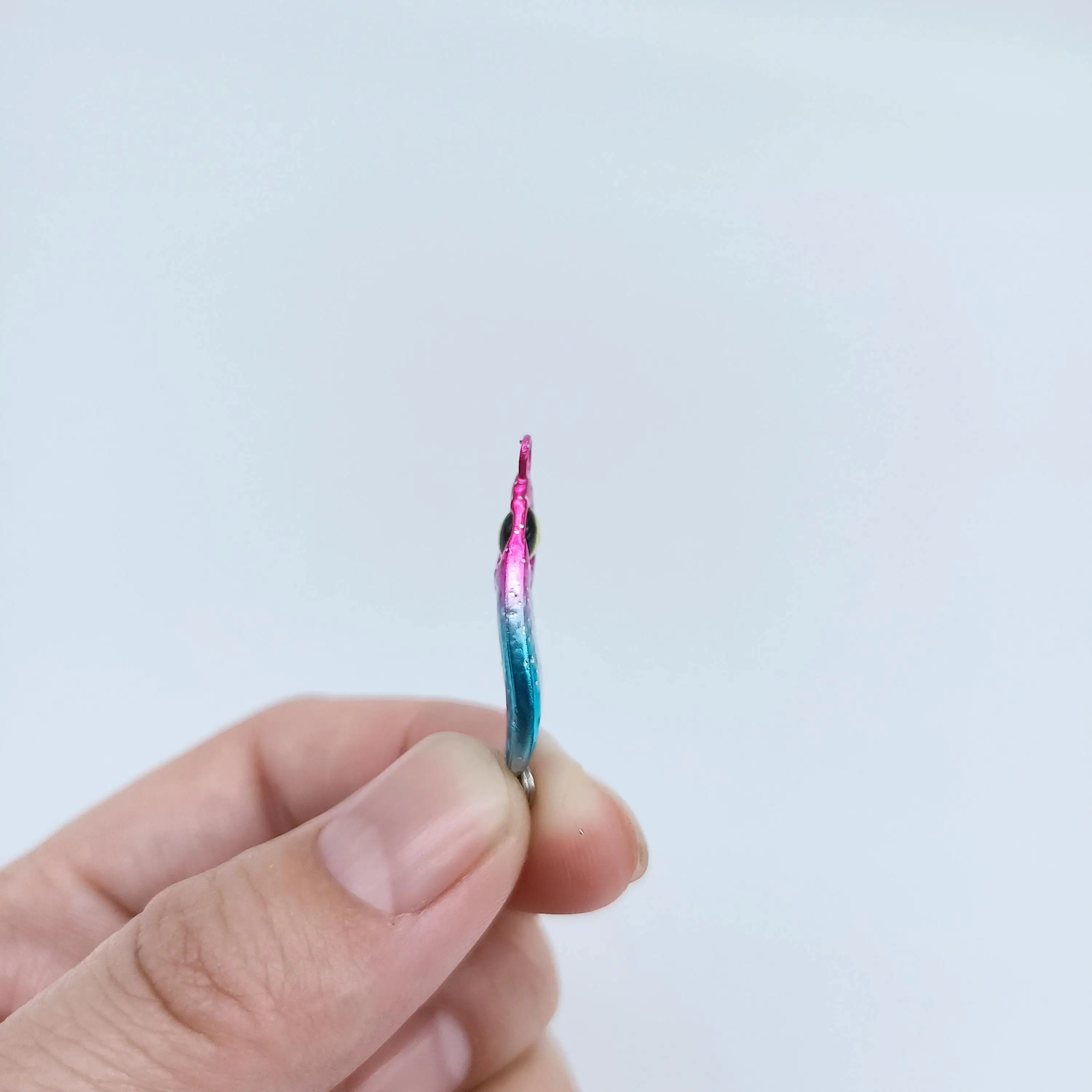 Duoduoyu 1 Stück Micro Jig Mini Löffel Angel köder 3g/5g Micro Metal Köder Hart Pailletten Köder Spinner Löffel mit Single Hook Stream – Detail 9