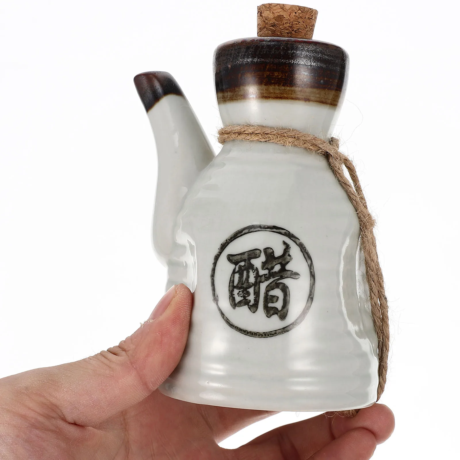 

Multipurpose Ceramic Vinegar Bottle Japanese Style Sauce Container Oil Dispenser Kitchen Spice Jar Soy Sauce Holder Decorative