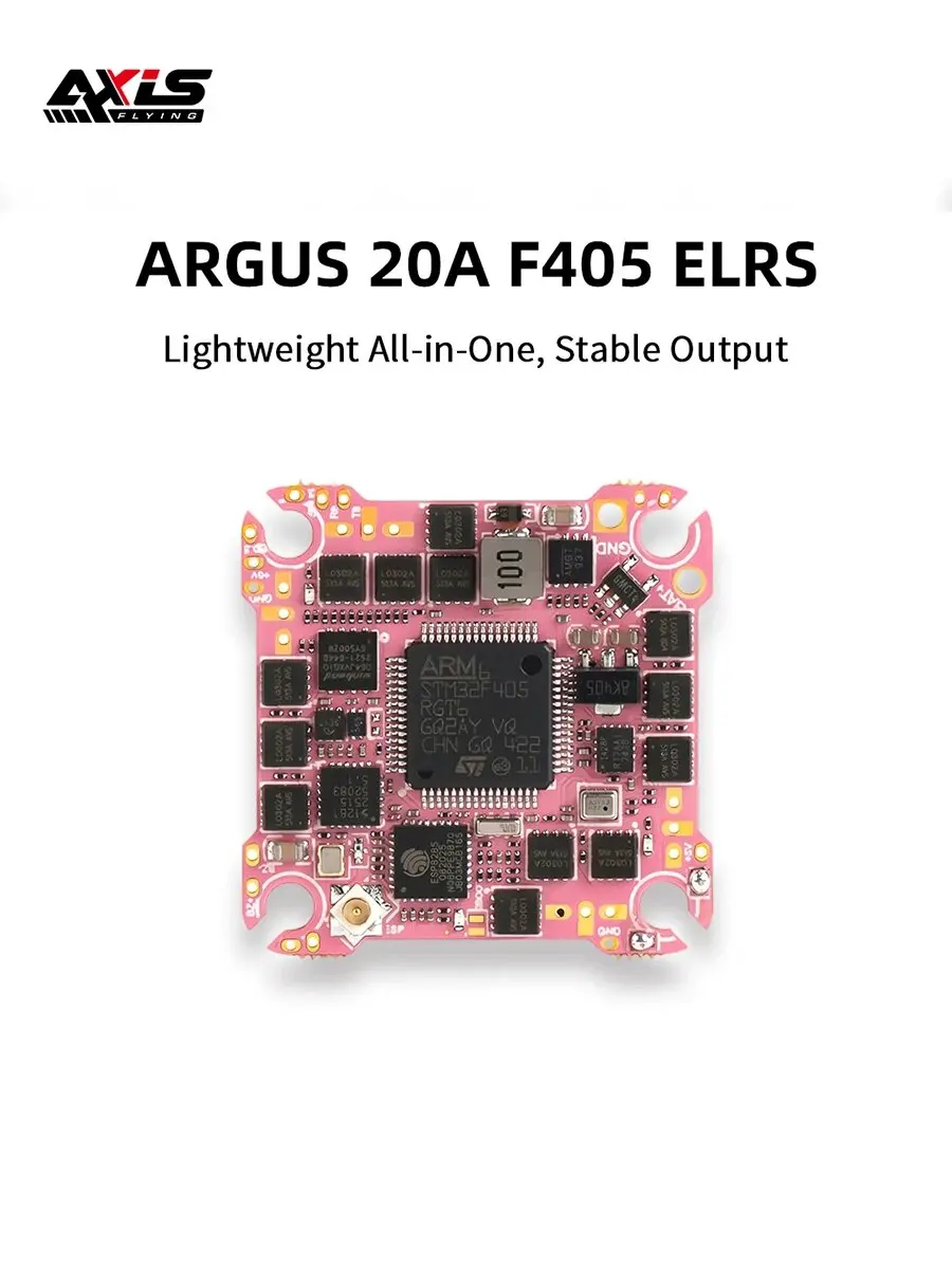 Original Axisflying Argus F405 AIO FC Built-in ELRS Receiver 20A ESC 2-4S Lightweight Cinewhoop Quadcopter Parts