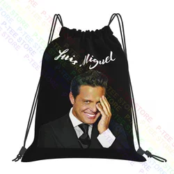 Luis Miguel Singer To Smile In Tour borse con coulisse borsa da palestra stampa zaino da equitazione con stampa 3d di nuovo stile