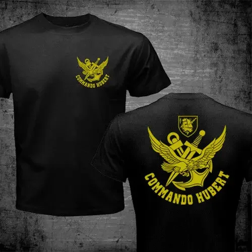 French Special Forces Navy Combat Swimmer Frogmen Commando Hubert Marine  New Brand Clothing Men O-Neck Tops Neon T Shirts