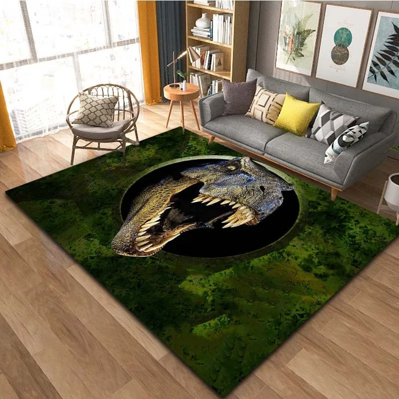 

VIKAMA Dinosaur Pattern Imitation Cashmere Rug - Non - slip, Durable, Fade - resistant for Kids’ Room Home Decor