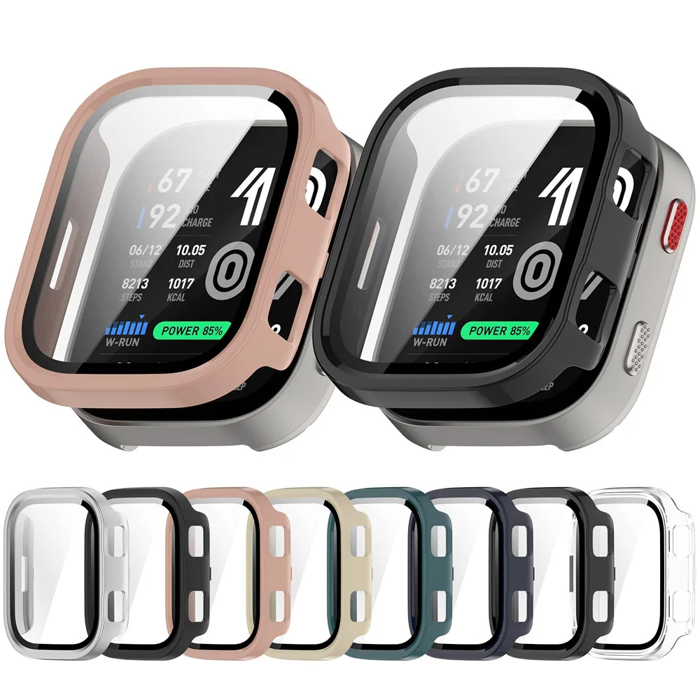 Glas + Schutzhülle für Amazfit Bip Max, Rundumschutz für das Display, robuste PC-Schutzhülle für Amazfit Bip Max Smartwatch, Zubehör. – Detail 4