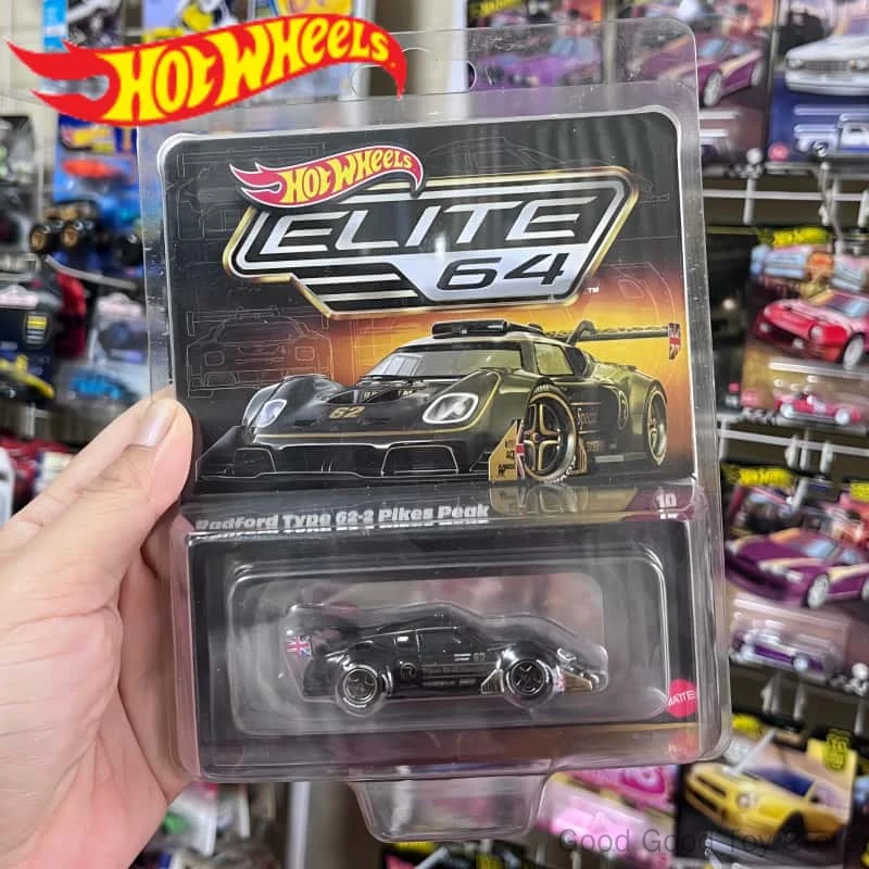voiture-miniature-hot-wheels-elite-en-metal-moule-sous-pression-echelle-1-64-modele-radford-type-62-2-pikes-peak-lotus-racing-objet-de-collection-pour-adultes