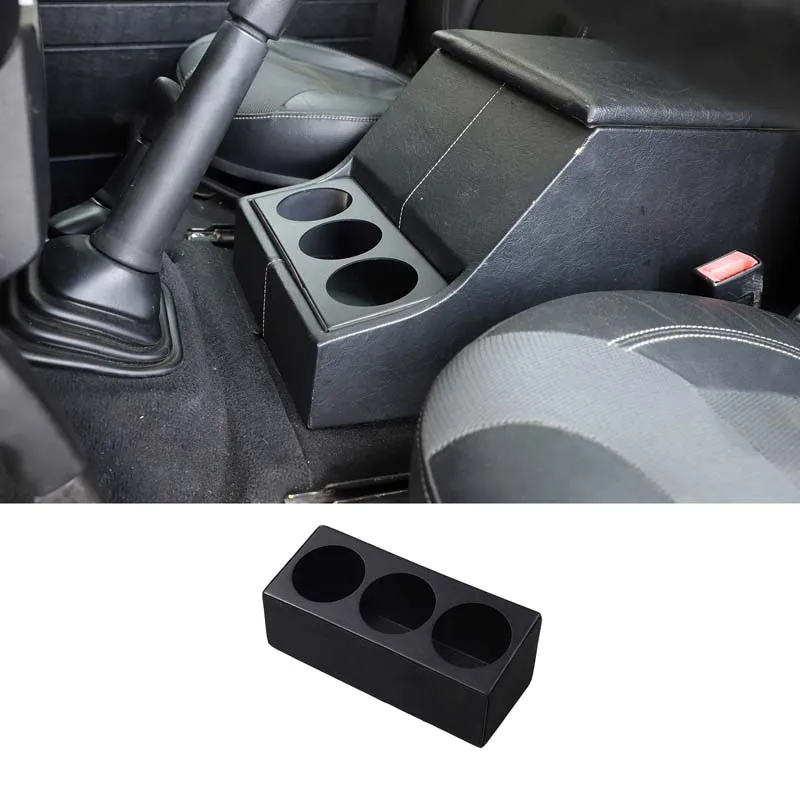 

For Land Rover Defender 2004-2018 Aluminum Alloy Car Center Console Armrest 3 Hole Water Cup Car Replacement Accessories