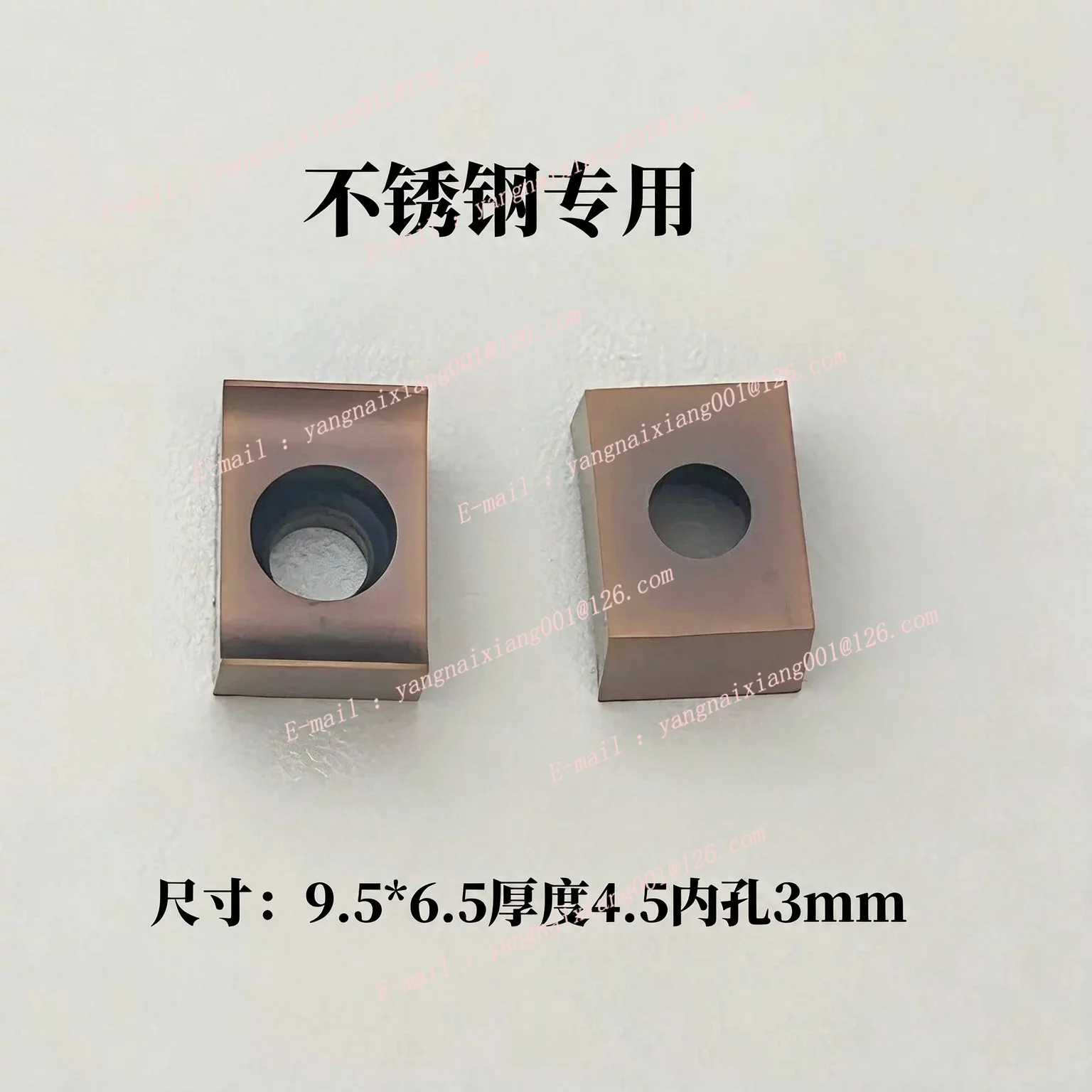 10Pcs Flat Head Machine Double Head Insert Steel/stainless Steel Processing 14*6*3 Flat Mouth Inserts Chamfering Machine Inserts