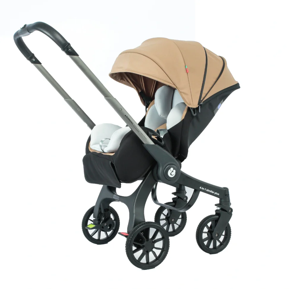EU VOORRAAD 4in1 kinderwagen twee-weg Multifunctionele pasgeboren kinderwagen 3in1 Opvouwbare Mand type stoel Lichtgewicht Reizen Kinderwagen