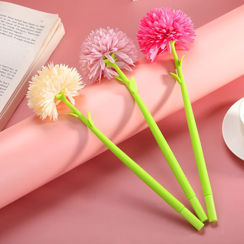 1 Piece Lytwtw's Cute Flower Gel Pen Office School Supplies Stationery Creative Sweet Pretty Lovely Soft Pen