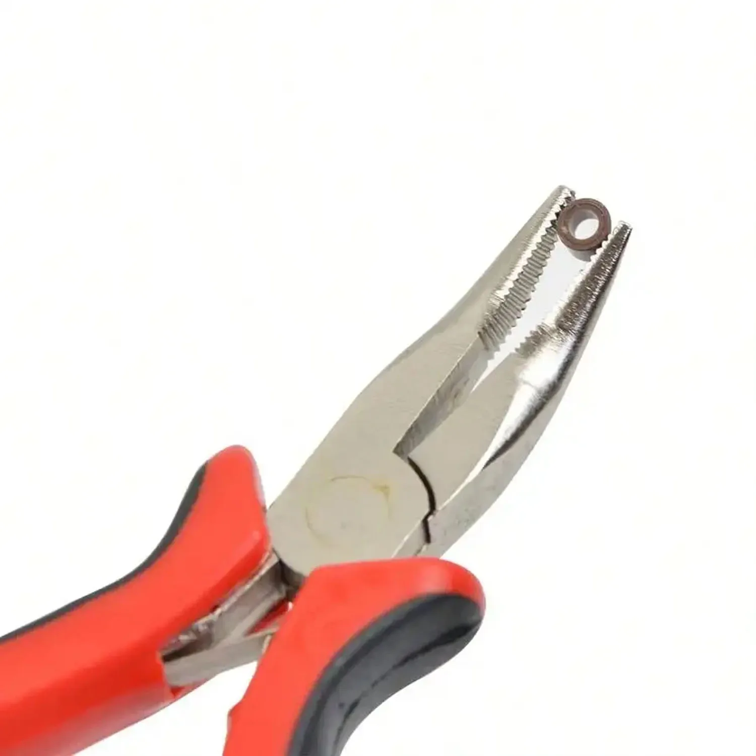 1 قطعة 4.9 بوصة صغيرة عازمة الأنف ذو طيات الشعر التمديد ذو طيات ل الديكور مايكرو حلقة وصلات شعر اكسسوارات أدوات