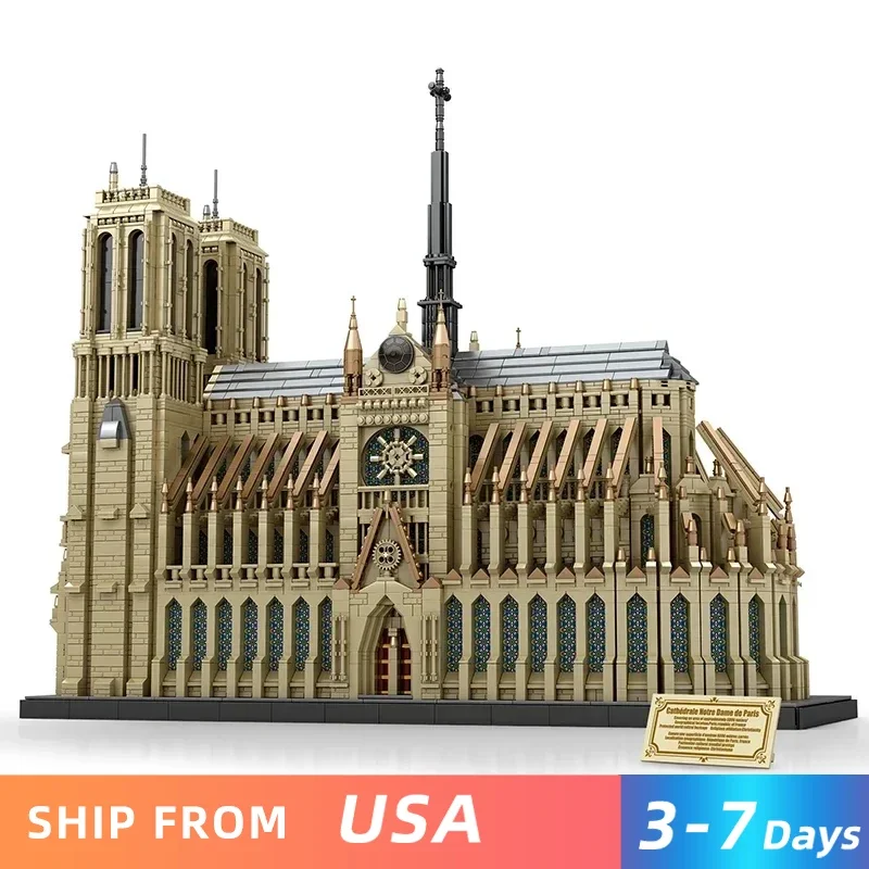 8868PCS Notre Dame De Paris Bausteine Welt Berühmte Gebäude Modell Bricks Montage Spielzeug Erwachsene Desktop Dekoration Kinder Geschenke