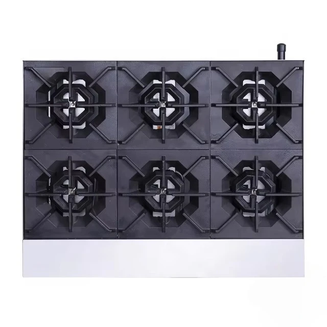 Gas Stove Perfex Gas 6 Burner S With Standard Oven LPG BTU 30,000 Commercial Gas Range Kitchen