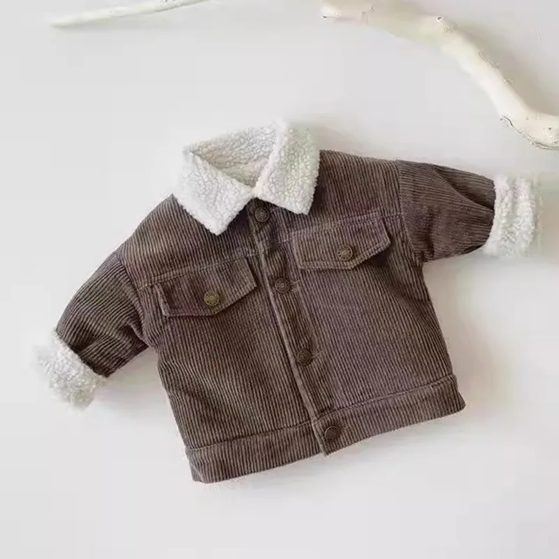 Warm Jacket For Newborn Outwear  Casual Fashion Baby Boy 0-3 Years old  Winter Cotton Coat Long Sleeve Toddler Kids Clothes