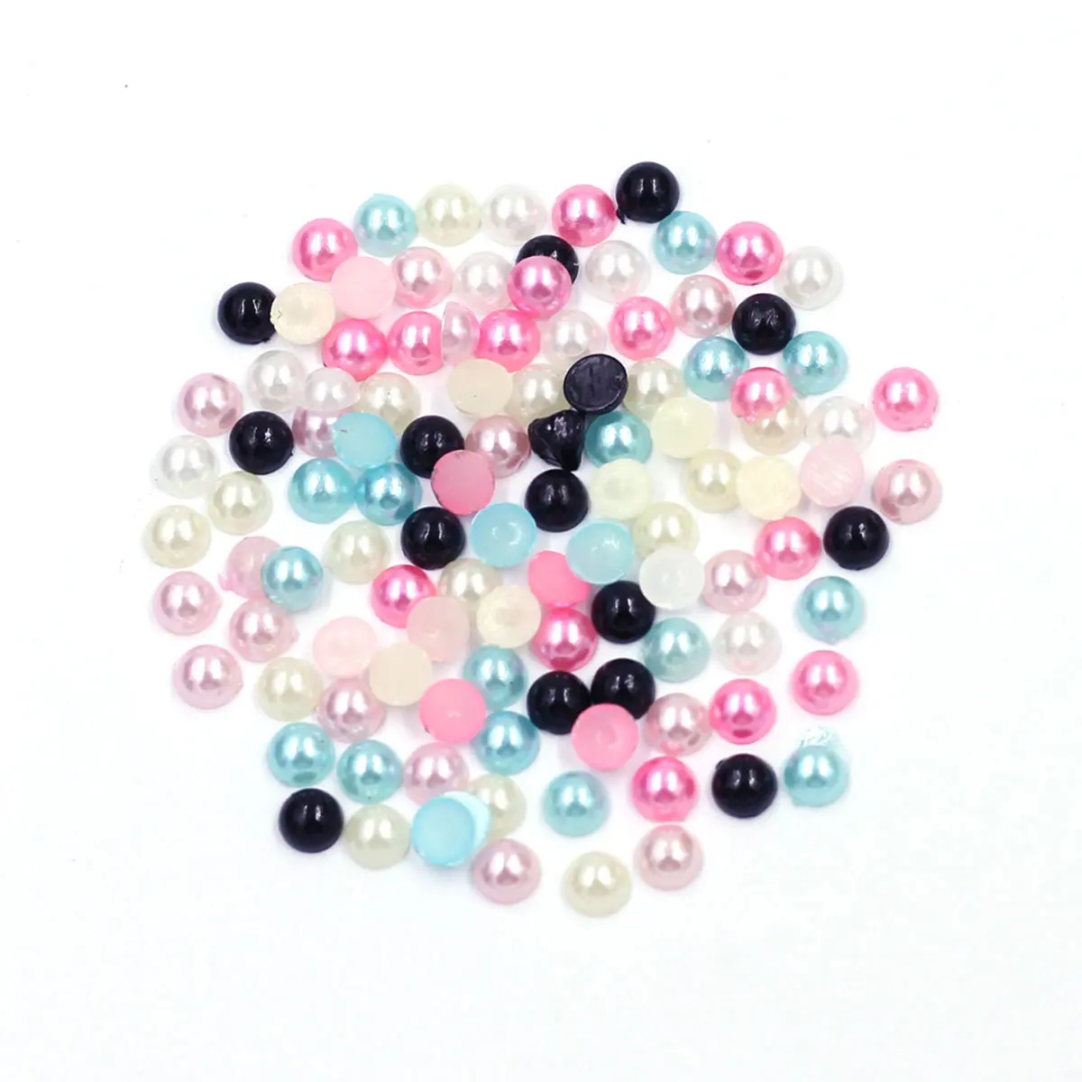 500PCS Mix Mini Resin Round Cameos Charm Cabochons 5mm Flatback DIY Crafts Jewelry Accessories Creative Nail Art Decora Supplies