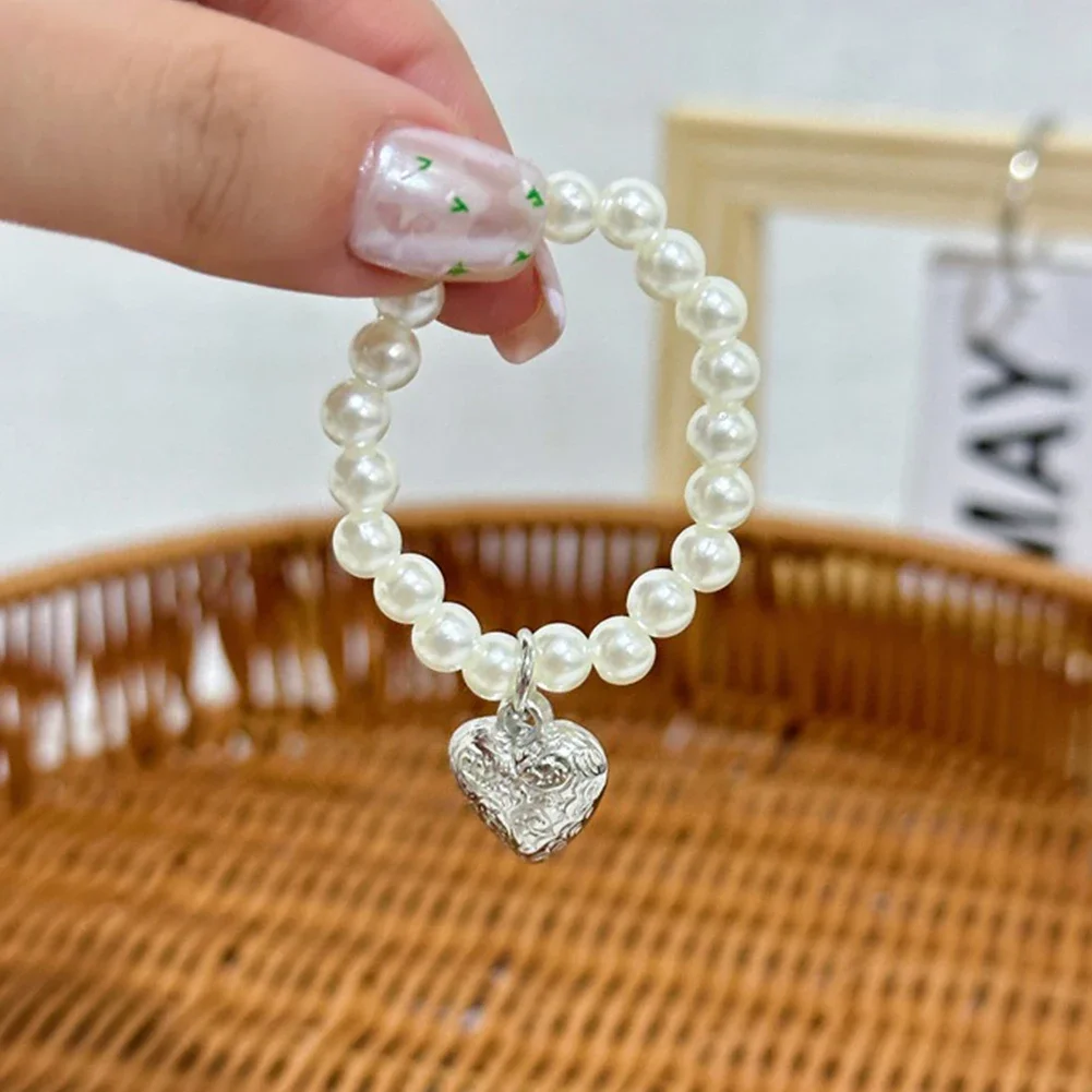 17cm Labubu Macaron Sitting Party Ornament DIY Cute Cartoon Plush Pendant Pearl Necklace Chain Alloy Accessory Labubu Outfit