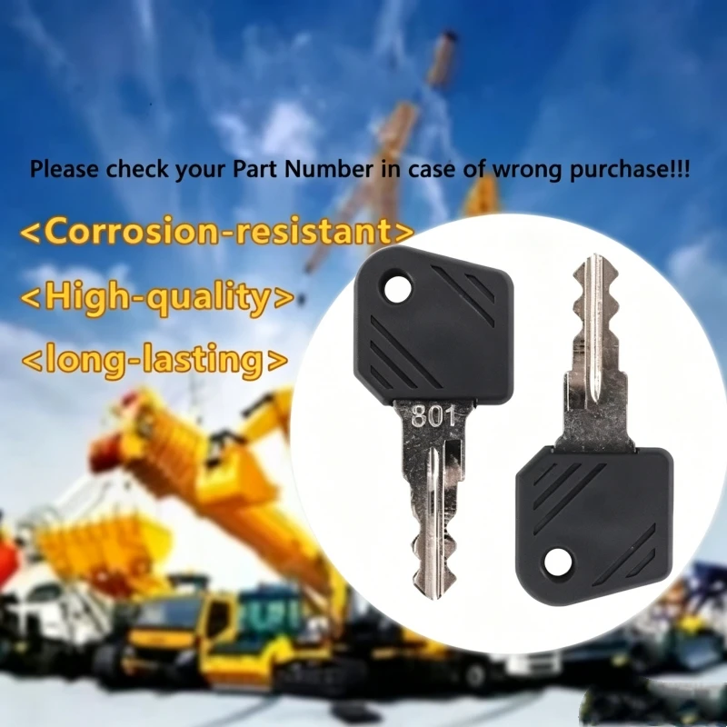 801 Key For Linde Forklift Lift Truck 0009730419 0009701304 Ignition Switch Key Internal Combustion Truck Key