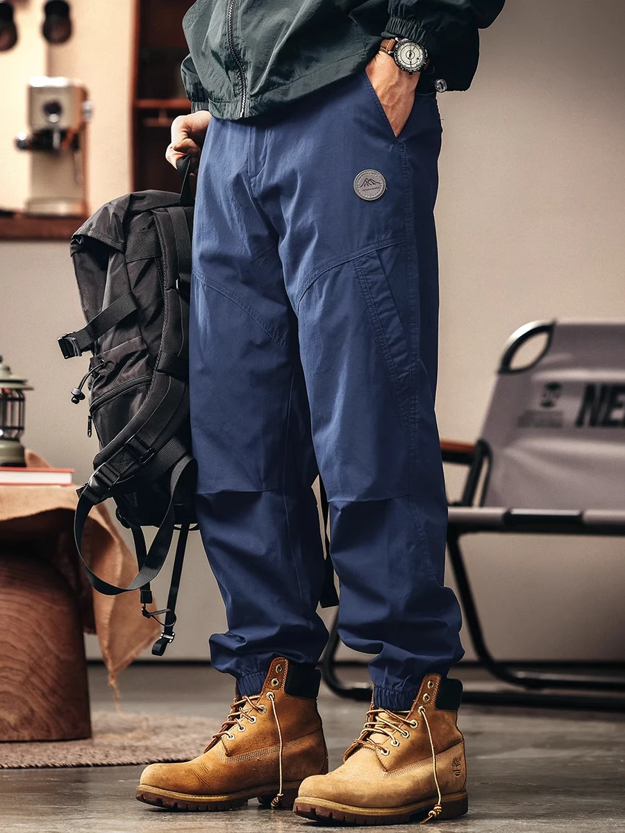 

Loose Fit American Retro Workwear Trousers Men's Summer Loose Outdoor Cargo Pants Youthful Energy Sle Straight Leg Pants