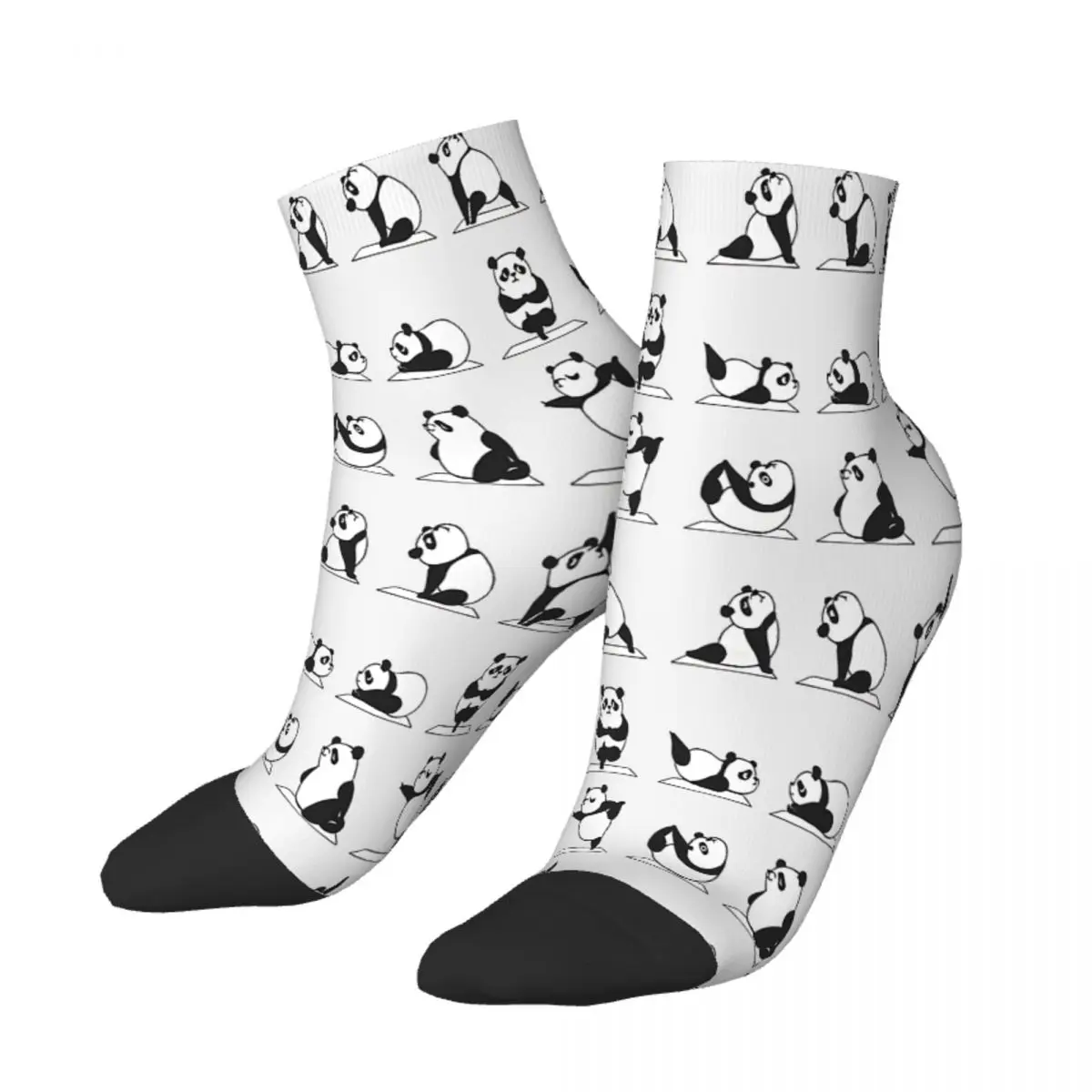 Panda Yoga Ankle Socks Male Mens Women Winter Stockings Hip Hop