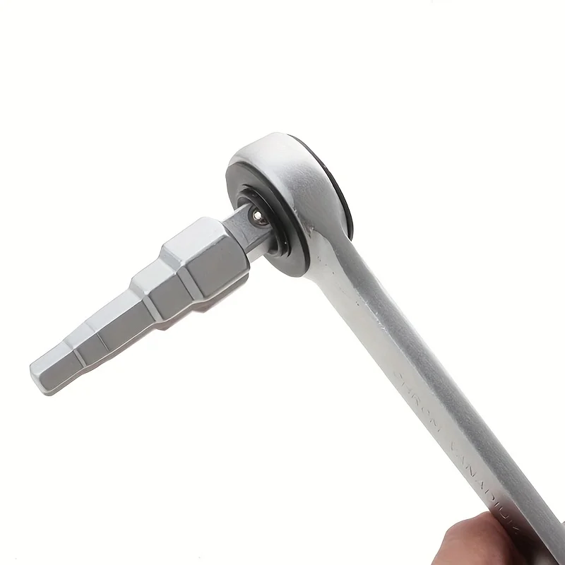1/2 Universal Carbon Steel Pagoda Head Valves Joints Repair Tool Stepped Radiator Spud Wrench for Radiator, Valve Gasket Repair