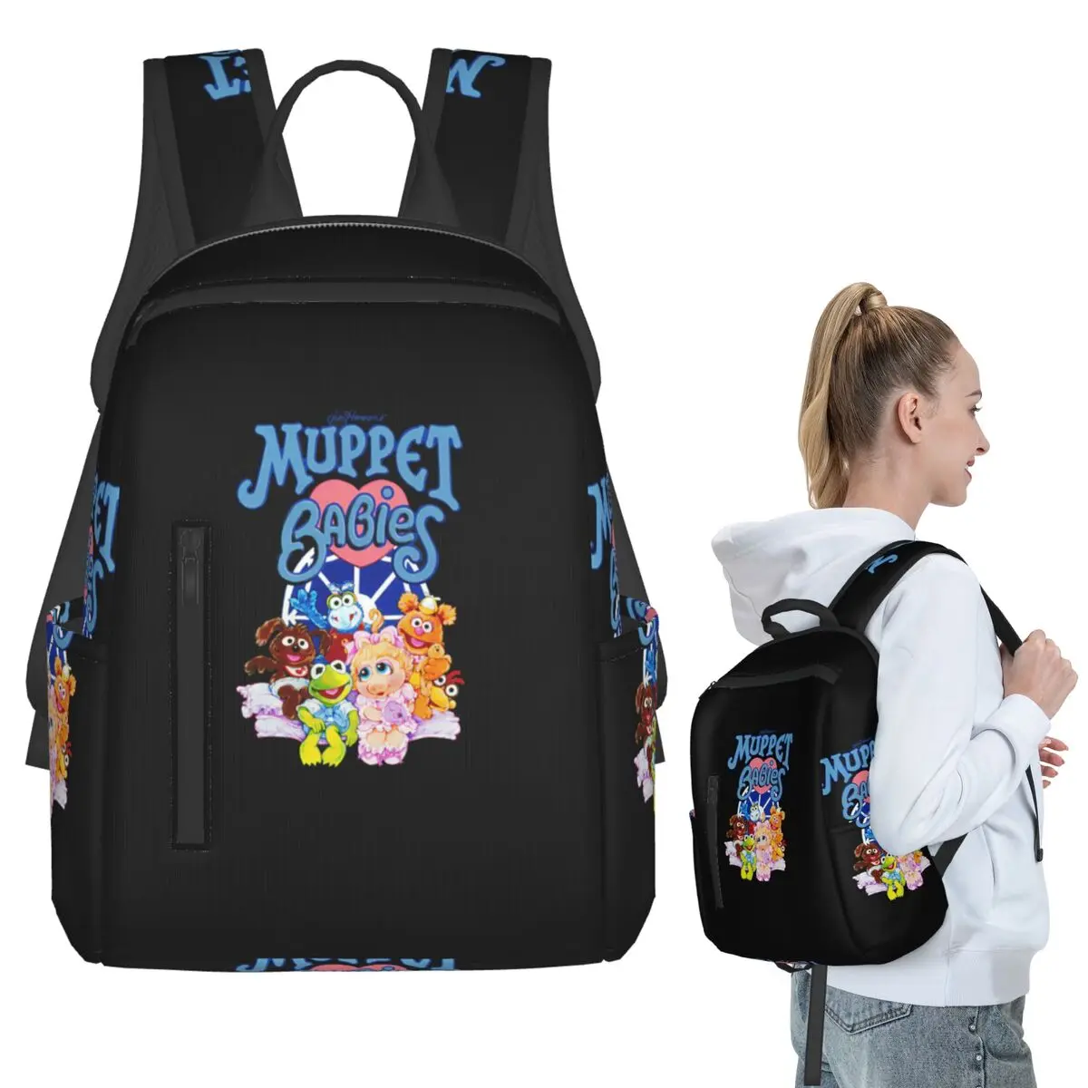 Mochila Muppet Babies, mochila para estudiantes, mochila escolar para niños y niñas, bolsos de hombro para ordenador, hombres y mujeres