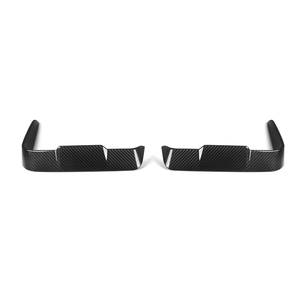 Dry Carbon Fiber Front Bumper Vent Trim Canards For BMW 21-23 G22 G23 4 Series 420i 430i M440i VS Style Wind Blade Air Dam Cover