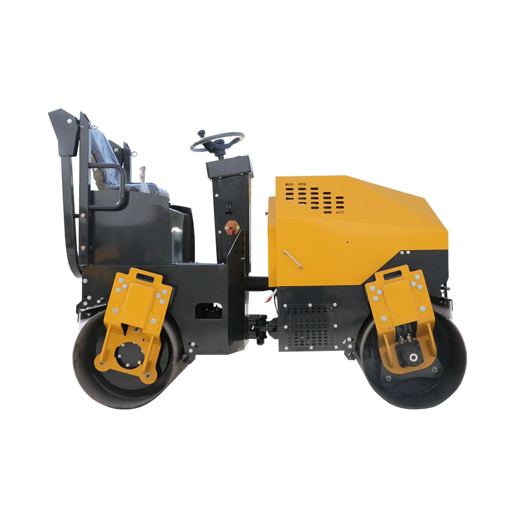 Factory Supply 2Ton Double Drum Road Roller Compactor Machines Vibrating Plate Compactors