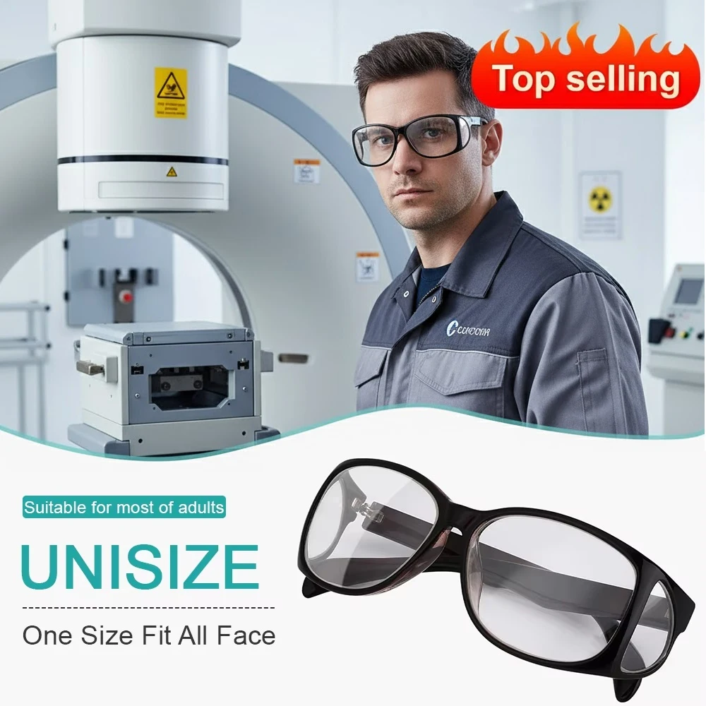 

Radiation Radiological Protection Lead Glasses 0.5/0.75mmpb Spectacles with Side Shielding X-Ray Gamma Ray Plomados para Rayos X