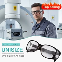 Gafas de plomo de protección radiológica contra radiación, gafas de 0,5/0,75mmpb con protección lateral, rayos X Gamma Ray Plomados para Rayos X