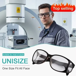 Radiation Radiological Protection Lead Glasses 0.5/0.75mmpb Spectacles with Side Shielding X-Ray Gamma Ray Plomados para Rayos X