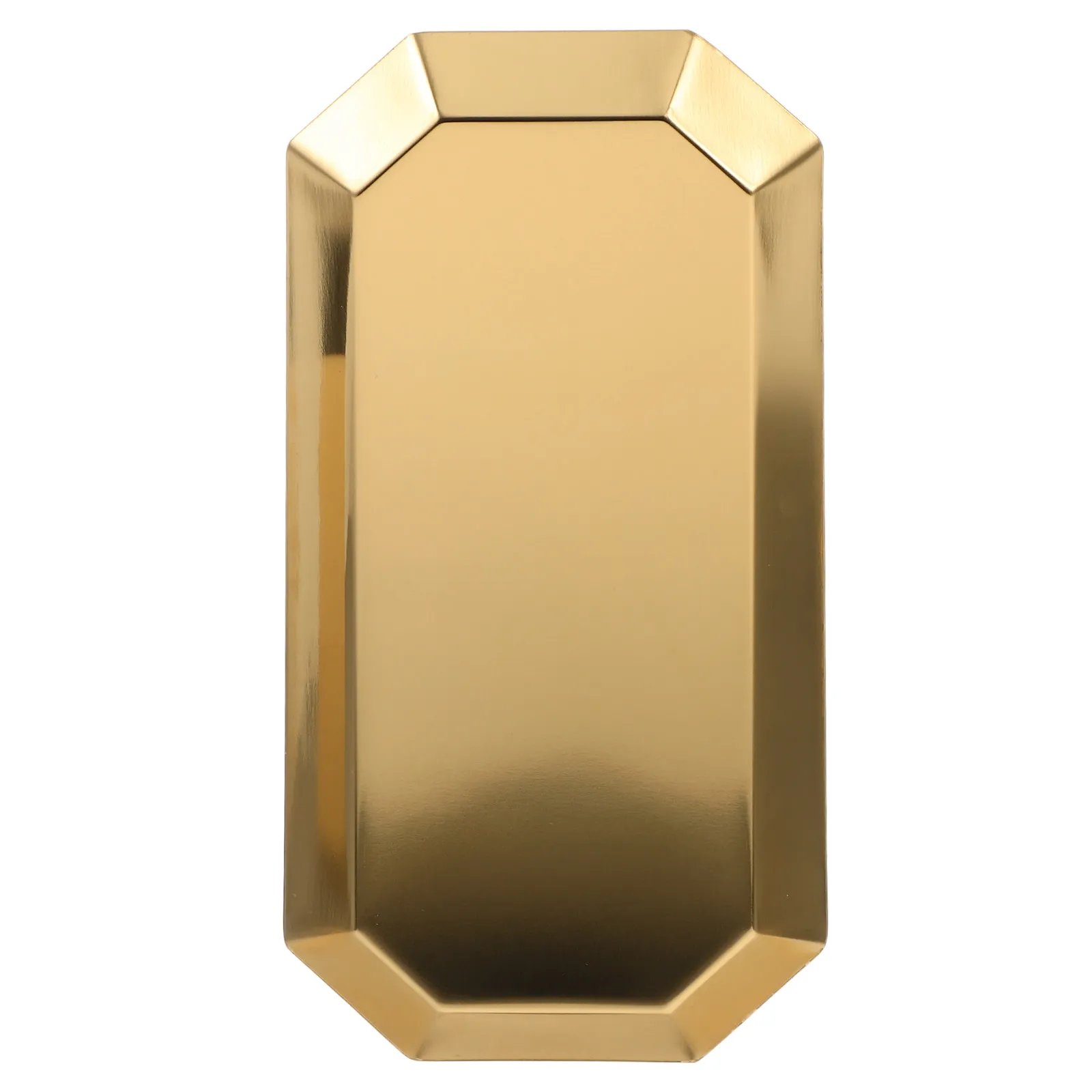 

Thickened Stainless Steel Jewelry Tray Octagonal Vanity Organizer Multipurpose Trinket Dish Bathroom Cosmetics Holder Display